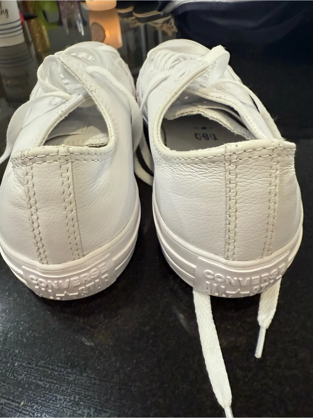 Vans all white